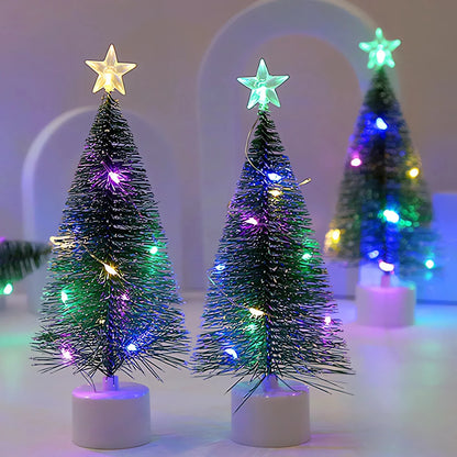 1/3PCS Christmas Tree Night Light Pine Needle String Lights Battery Powered for Home Desktop Decor New Year Party Gift Decor