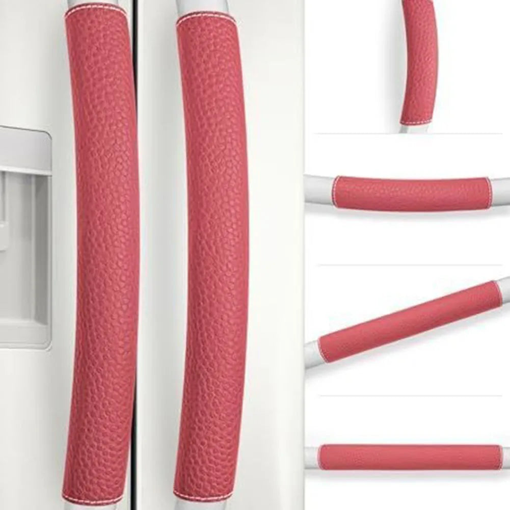 Kitchen Decor Sliding Door Handle Cover Washable Refrigerator Handle Covers Ball Brown Appliance Handle Protection