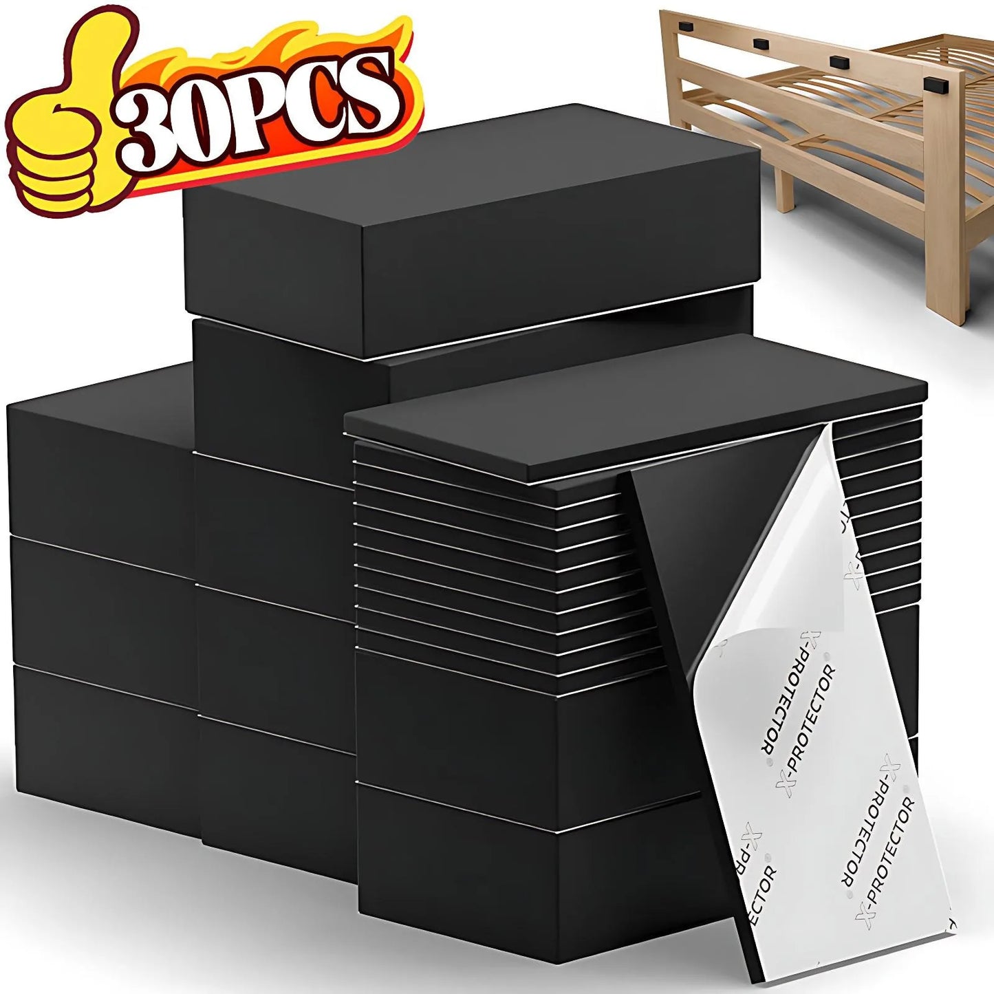 Anti Vibration Pads EVA Sponge Furniture Bumpers for Sofa Headboard Bed Legs Chair Floor Protection Noise Reduction Shock Absorb