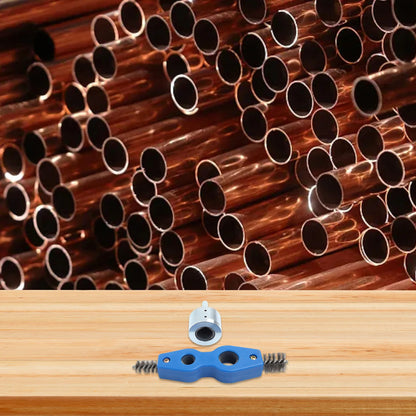 4-in-1 Battery Brush Copper Pipe Cleaner Welding Preparation High Torque Resistance Interchangeable Brush Heads For Copper Pipes