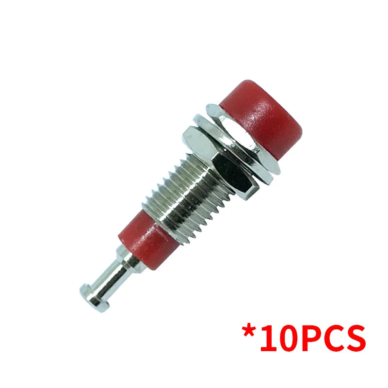 2mm Banana Female Socket Jack Insulated Copper Wiring Terminal for Panel Testing Speaker Connections