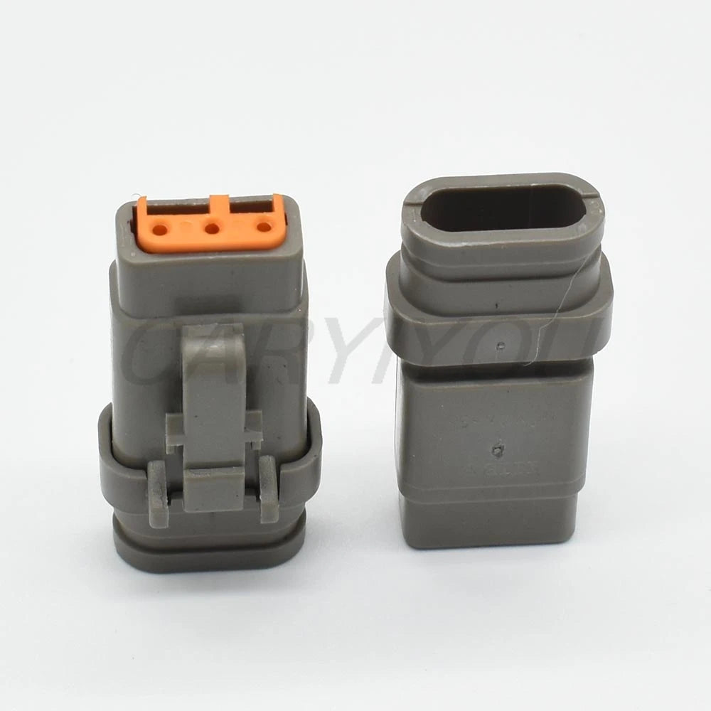 3-Pin Waterproof Deutsch DTM Connector DTM06-3S DTM04-3P ATM06-3S Grey Male Female Socket
