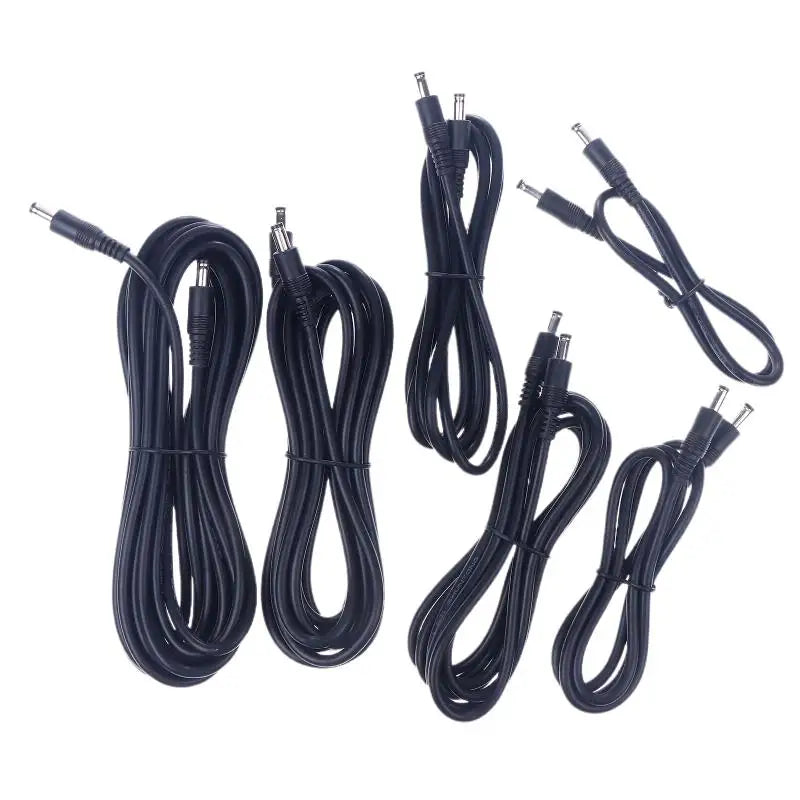 Male Plug to Male Power Supply Adapter Wire for LED Light Speaker J60A DC5521 to DC5521 Cable 18AWG DC5.5mm x 2.1mm