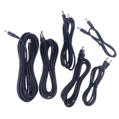 Male Plug to Male Power Supply Adapter Wire for LED Light Speaker J60A DC5521 to DC5521 Cable 18AWG DC5.5mm x 2.1mm