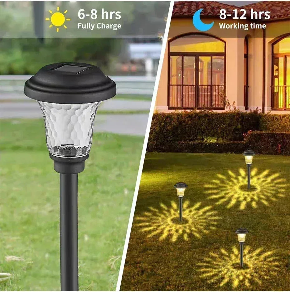 Solar Pathway Garden Lights Outdoor Waterproof LED