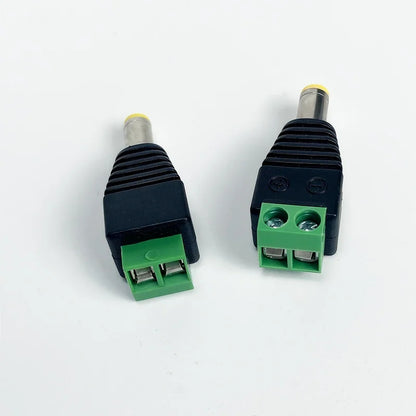 12V DC Power Terminal Block Connector Plug Adapter for TV CCTV Camera LED Strip Light SMD Wire Connection