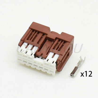 12 Pin Unsealed Connector 6098-6956 6098-6984 DJ7125B-2.2 with 15cm Wire Female Male