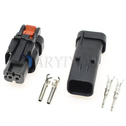 2 Pin Excavator Engine Injector Wiring Harness Connector Male and Female Plug Compatible with 776427-3 / 776534-1