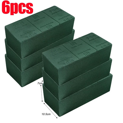 Floral Foam Blocks for Flower Arrangement Dry & Wet Use 6/1PCS