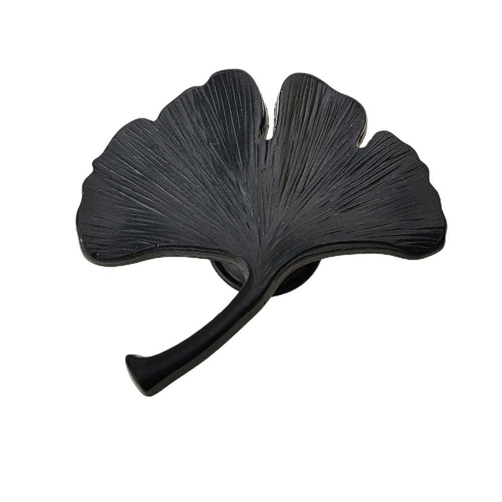 Zinc Alloy Ginkgo Leaf Cabinet Handle for Furniture Doors Providing Resistance and Applicable to For Children Rooms