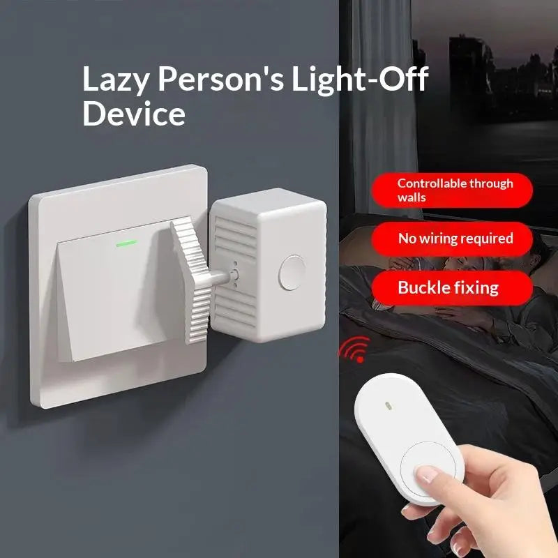 1pc Intelligent Type-C Rechargeable Lazy Remote Control Switch Wireless Control Light Switch Off Tool Automatic Button Pusher