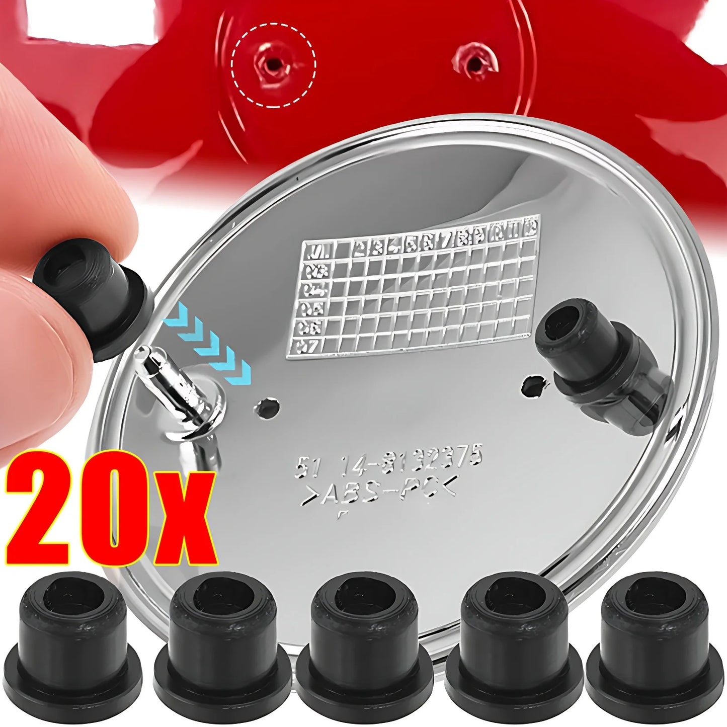 PVC Car Emblem Hole Plug for BMW Logo Seal Cover