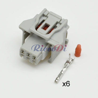 Toyota 90980-12790 6-Pin Reversing Radar & Rear Camera Connector — OEM Wiring Harness Plug