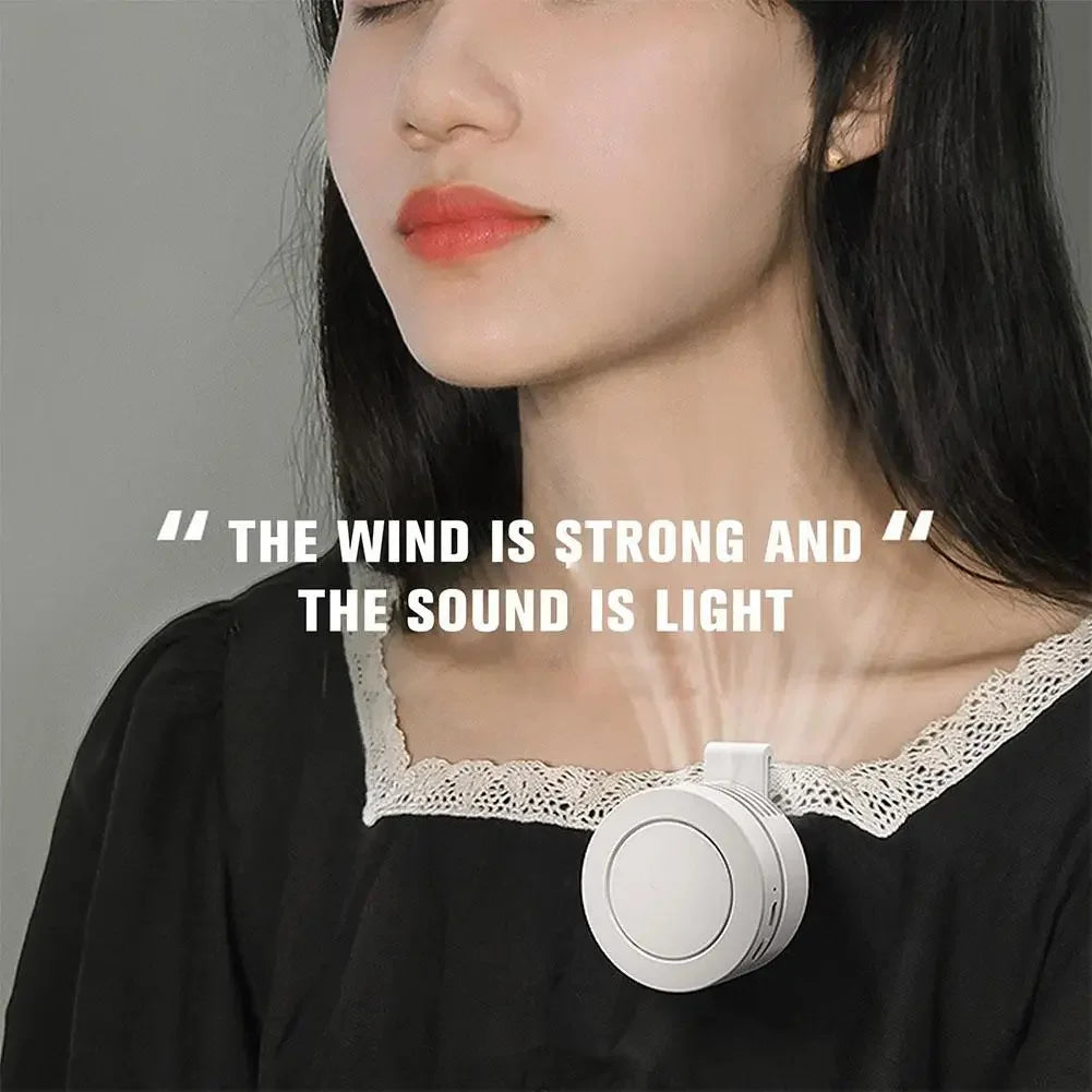 Clip-on Mini Waist Fan 3-Speed USB-C Rechargeable Portable Fan