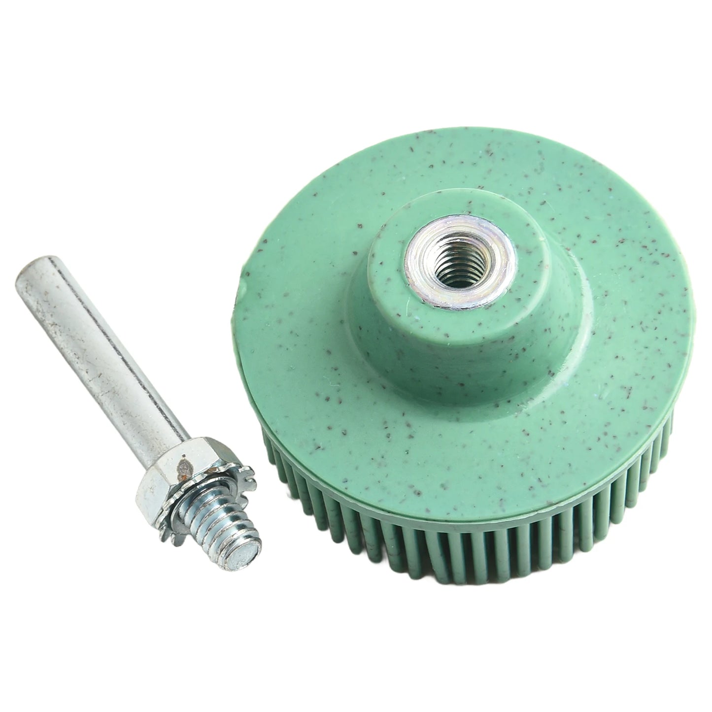 5 Pcs Polishing Brush Deburring Brush Abrasive Brush Set For Metal Aluminum Steel Iron Rubber Bristle Disc With Connecting Rods