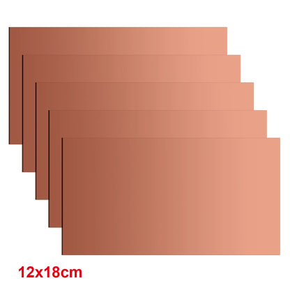 Single-Side Copper Clad PCB Board Kit 7x10, 10x15, 15x20, 20x30cm Universal DIY Laminate Circuit Board