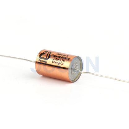 400V MKP Metallized Polypropylene Film Capacitor 0.1µF-33µF Oil-Immersed for Tube Amplifier Crossover
