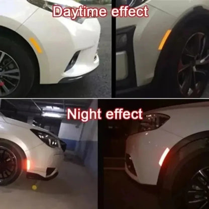 Car Reflective Tape Safety Warning Sticker – Anti-Collision Protective Strip Film for Auto & Moto