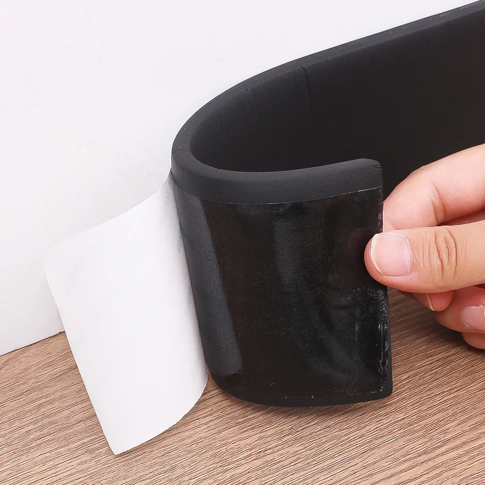 Self Adhesive Skirting Line 3D Wall Stickers Anti-Collision Decoration Strips
