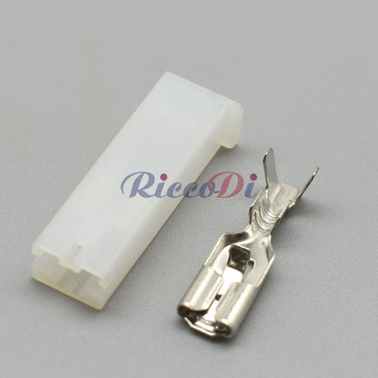1 Pin 4.8mm Unsealed Connector 172074-2 DJ7018Y-6.3-21 Automotive Plastic Housing Wiring Plug