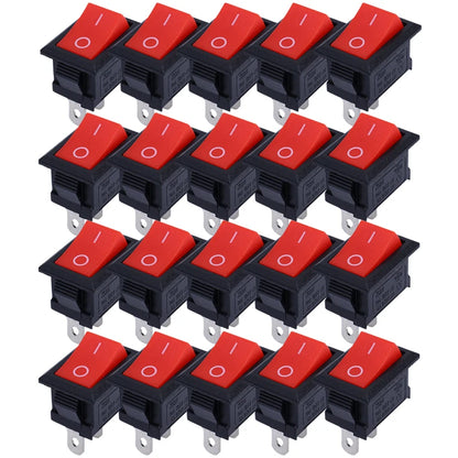 KCD11 Rocker Switch SPST 2-Pin 6A 250V – 21x15mm Snap-In ON/OFF