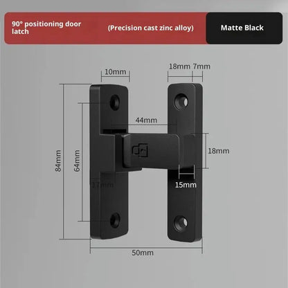 Latch Deadbolt Indoor Non-Punch Surface Mounted Door Lock Bathroom Sliding Door Buckle Snap Bolt Old-Fashioned Room Privacy Lock