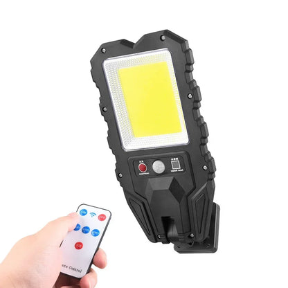 LED Solar Wall Light with Motion Sensor Remote Control Waterproof Lamp