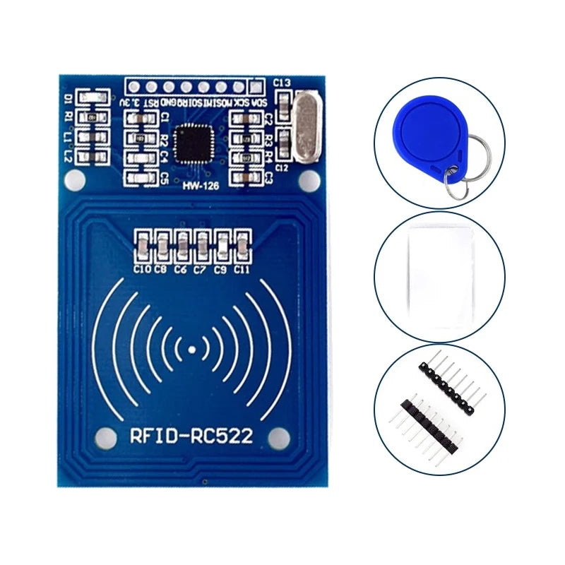 MFRC-522 RC522 RFID Reader Module for S50 Cards Keychain and Raspberry Pi