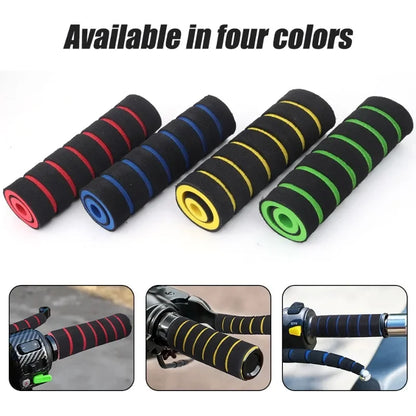 4pcs Universal Grip Comfort Sponge Foam Handlebar Cover – Non-Slip Soft Handlebar Grip for Motorcycle, Dirt Bike & E-Bike
