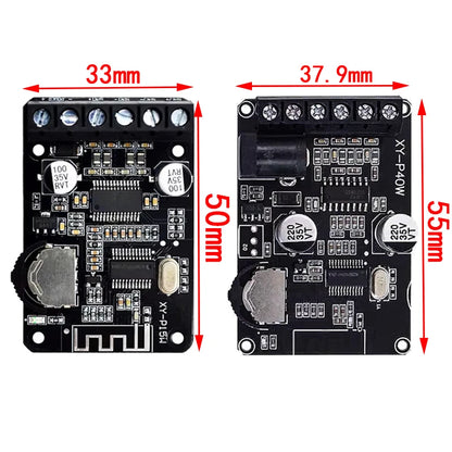 Stereo Bluetooth Power Amplifier Board 12V/24V High-Power Digital Module XY-P15W XY-P40W