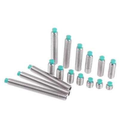POM Head Stainless Steel M6 Buffer Screw 10PCS | Nylon Tip Wire Setting Machine Rice Screw