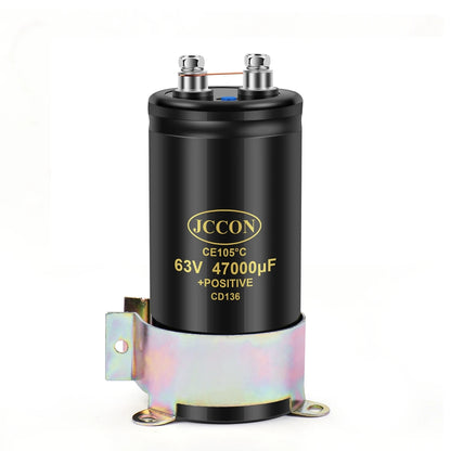 400V 3300µF CD136 Bolt Electrolytic Capacitor 63.5x105mm CE 105℃ With Bracket 2000H