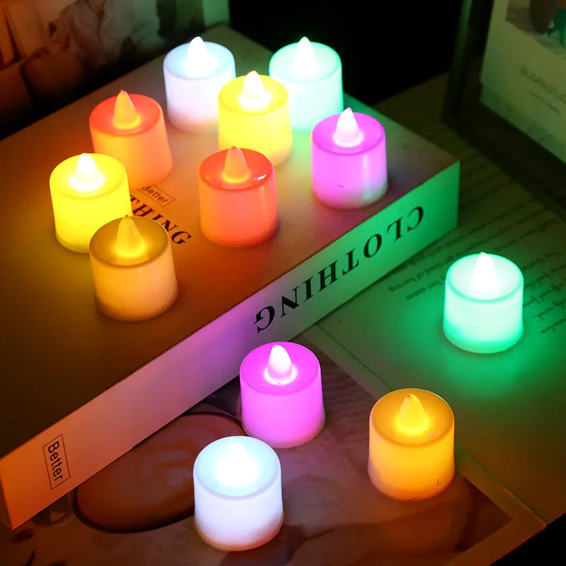 Heart-Shaped LED Flameless Candle Battery Tealight for Home Decor