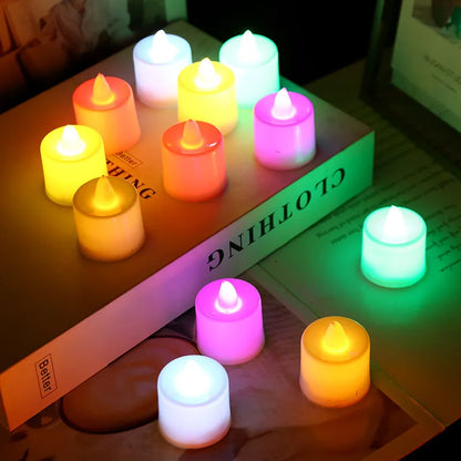 Heart-Shaped LED Flameless Candle Battery Tealight for Home Decor