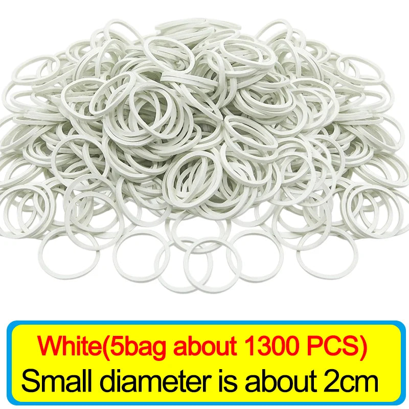 Wholesale Multicolour Elastic Rubber Bands Adjustable Fastener O Rings Stretchable Household Office School Stationery Supplies