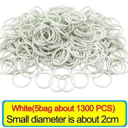 Wholesale Multicolour Elastic Rubber Bands Adjustable Fastener O Rings Stretchable Household Office School Stationery Supplies