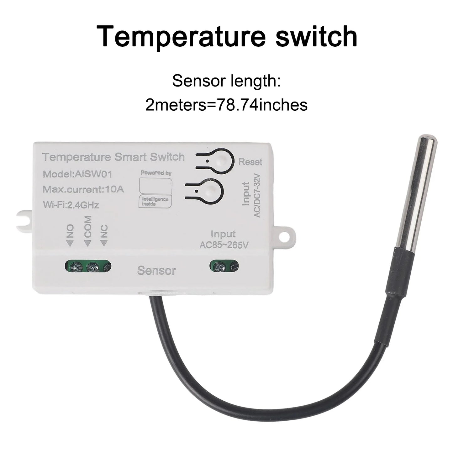 WiFi Temperature and Humidity Sensor with Remote Control Smart Home Automation with For Tuya App for Convenience