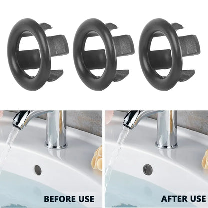 Sink Overflow Ring Cover Plug Bathroom Basin Drain Hole Cap 4/1PCS