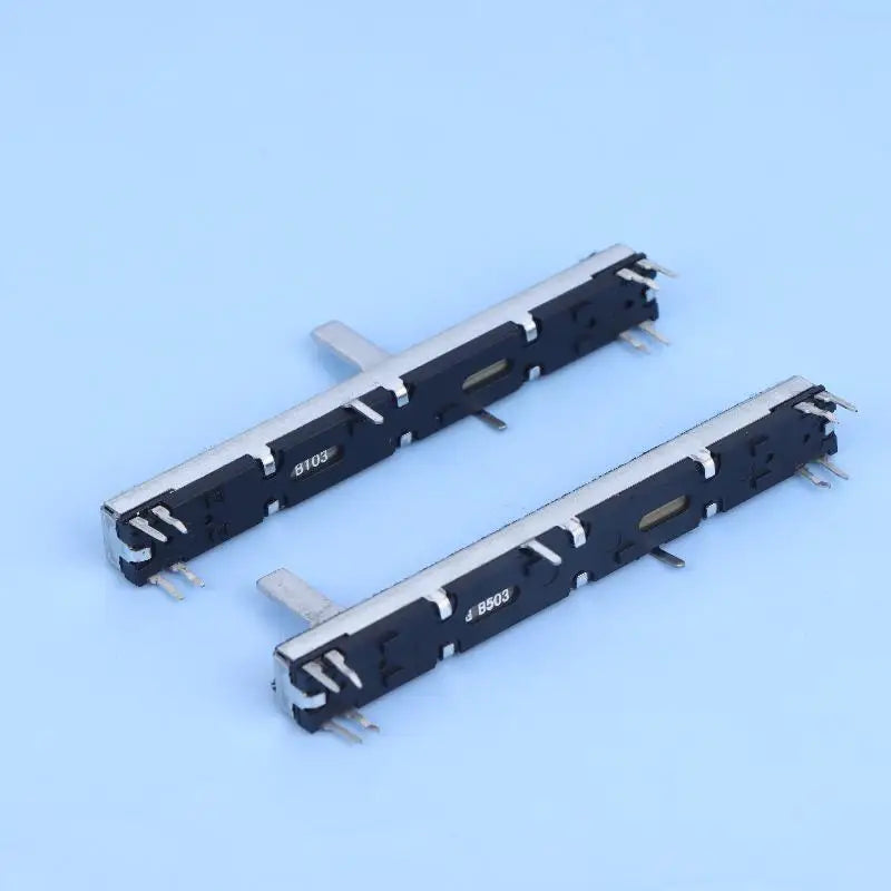 1pcs 75mm Straight Slide Potentiometer 8Pins A103 Double Fader A10K Soundcraft EFX8 Fader A10Kx2 A20KX2 A50KX2 B10KX2 A103 A203