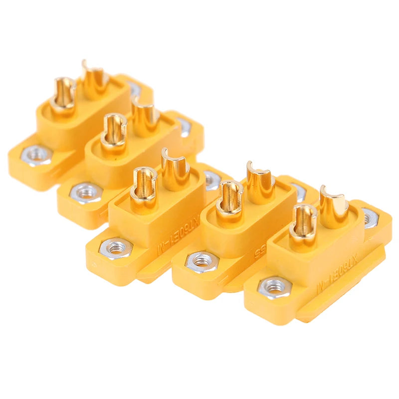 New 5pcs AMASS XT60E-M Mountable XT60 Male Plug for RC Drone FPV Racing Fixed Board