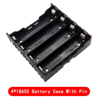 ABS 18650 Battery Holder Case Storage Box with Hard Pin Slots for 1-4 Cells