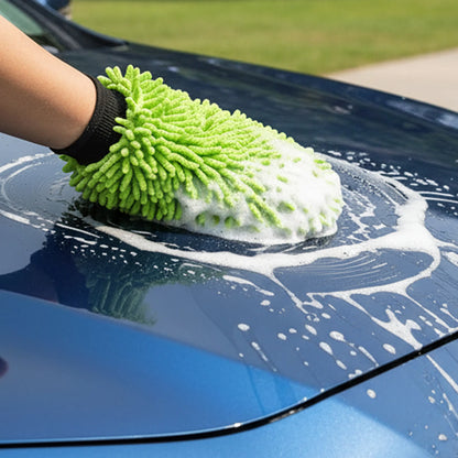 Microfiber Chenille Cleaning Gloves Double-Sided Car Washing Gloves