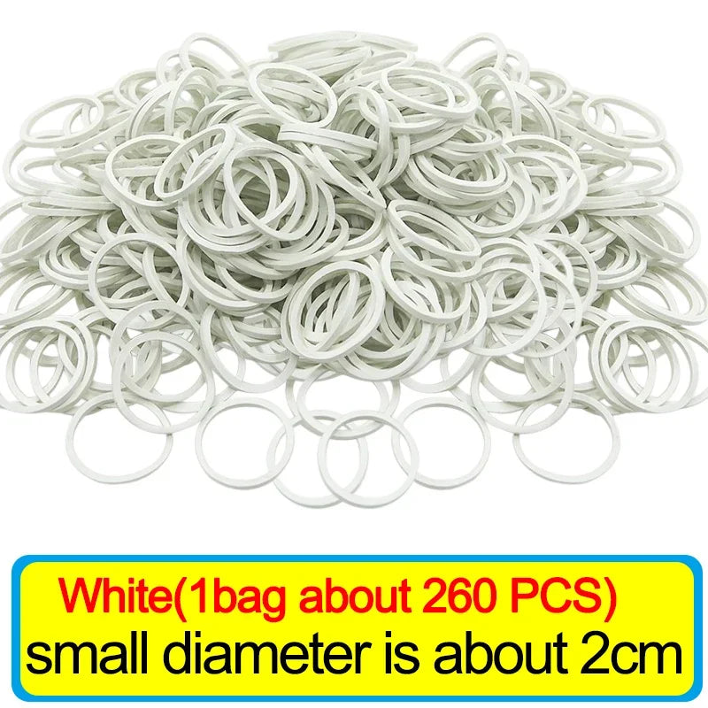 Wholesale Multicolour Elastic Rubber Bands Adjustable Fastener O Rings Stretchable Household Office School Stationery Supplies