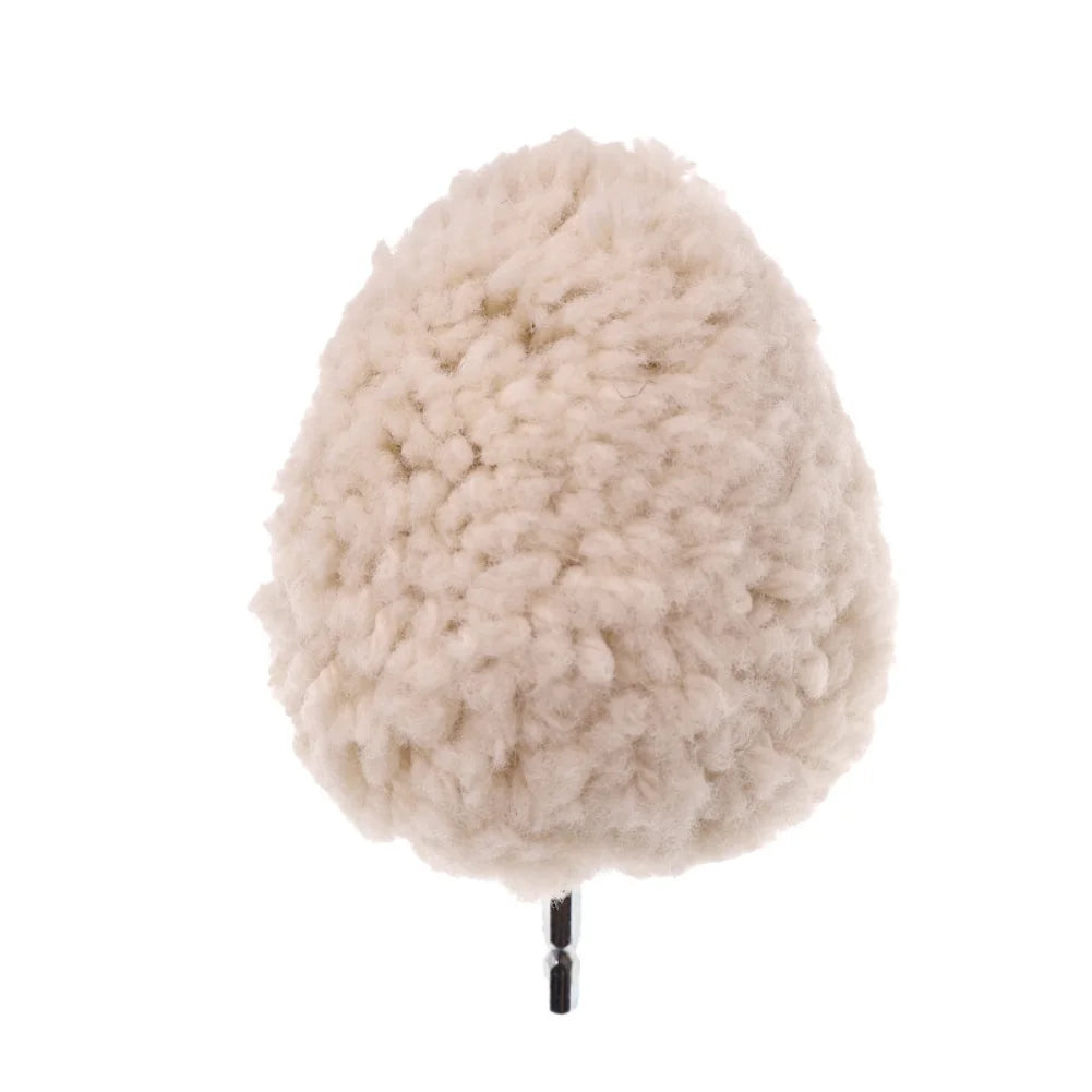 140*100mm / 5.51*3.93inch Wool Buffing Wheel Ball Hex Shank Wool Polishing Wheel For Paint Metal Wood And Stone