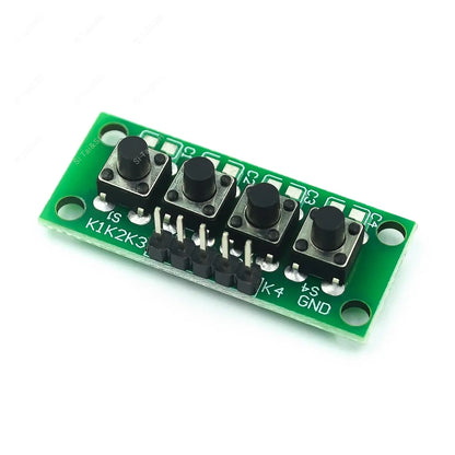 5PCS/LOT 1x4 Independent Key Button Keypad Module DIY Kit for Arduino MCU Projects