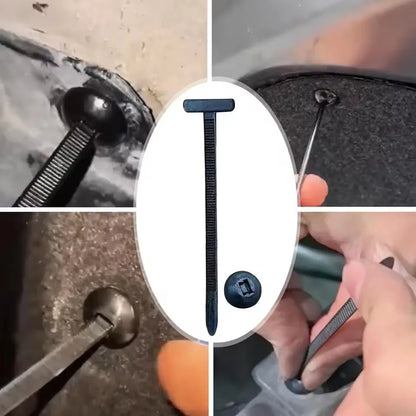 500/10set Universal Nylon Cable Tie Buckle Auto Fastener Screw Replacement Clip Car Fender Trunk Engine Guard Panel Wire Clips