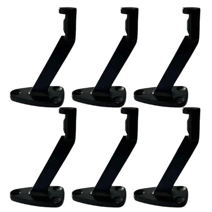 6-Pack Aluminum Alloy Wall Brackets For Staircase Handrails Rust-Resistant Heavy-Duty Support Brackets For Indoor Outdoor Use