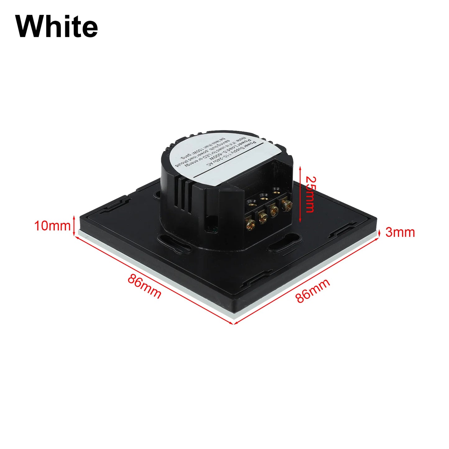Contemporary 3 Gang Touch Light Switch Engineered to Work Seamlessly With All Your Lighting Fixtures in Any Location