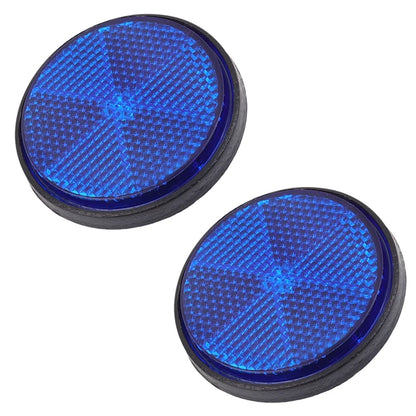2/1pcs Circular Reflector Car Universal Trucks Motorcycle Night Reflector Safety Reflector Motorcycles ATV Bikes Accessories