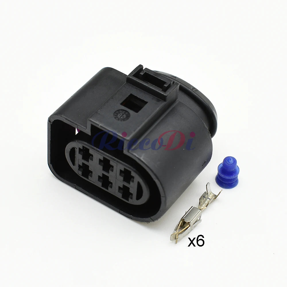 6 Pin Wire Cable Connector 1J0973833 1J0973733 Male Female Sockets for Audi VW Automotive